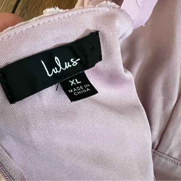 Lulu's Love and Beyond Mauve Pink Burnout Floral Maxi Dress XL Wedding Guest - Picture 14 of 14